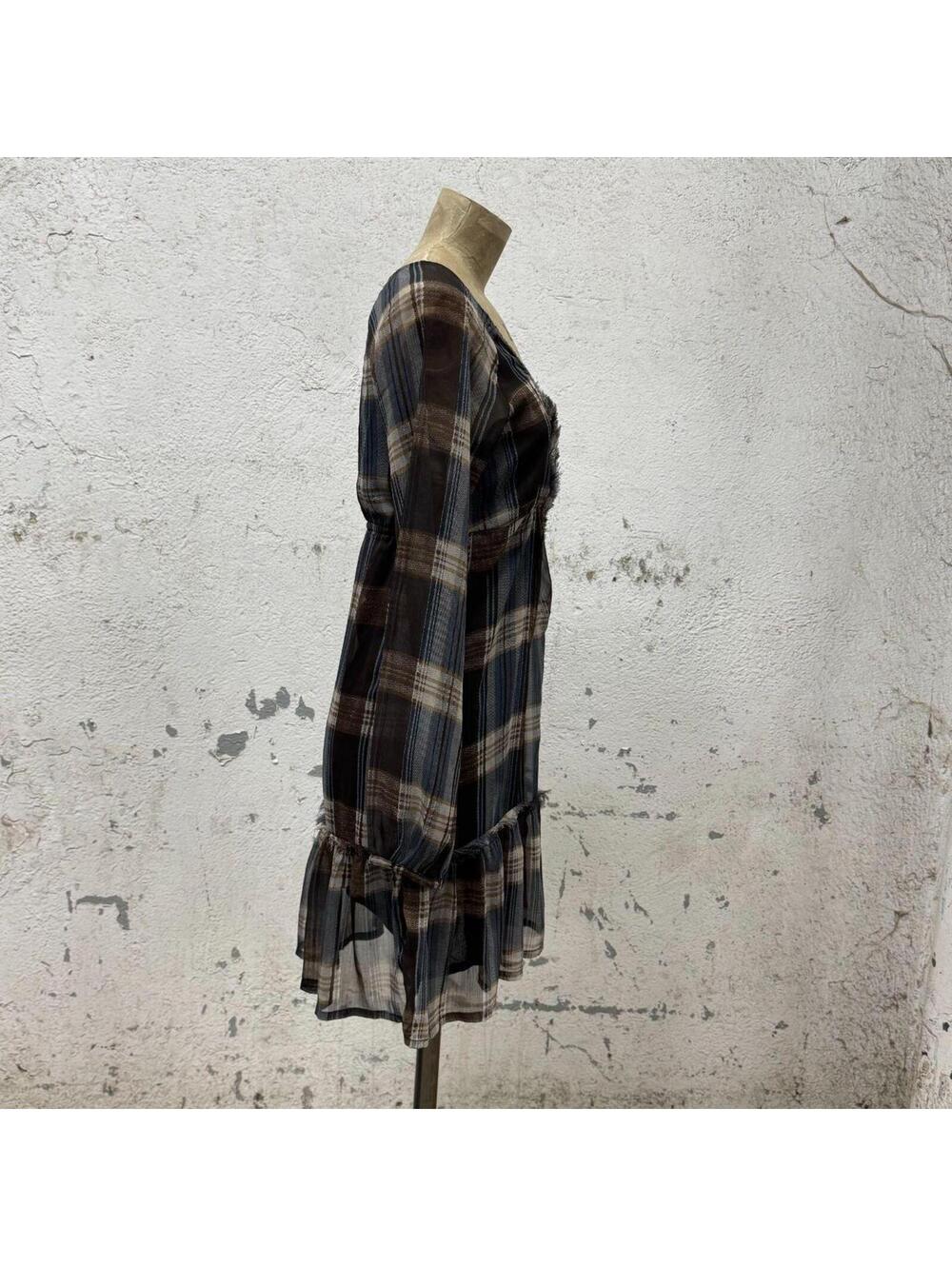 Vintage Desigual Archival "Grunge-Coquette" Plaid Mini Dress - Picture 4 of 8